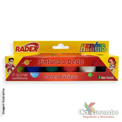 TINTA GUACHE 15ML 6 CORES TEMPERA GUACHE HERÓIS REF 2564 - RADEX